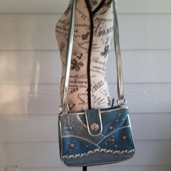 Warren Reed Denim/Silver Bag - Picture 15 of 16